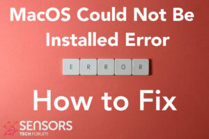 MacOS Could Not Be Installed on Your Computer Error - Fix