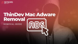 ThinDev Mac Adware Removal Ads Icon Background with Shady Figure