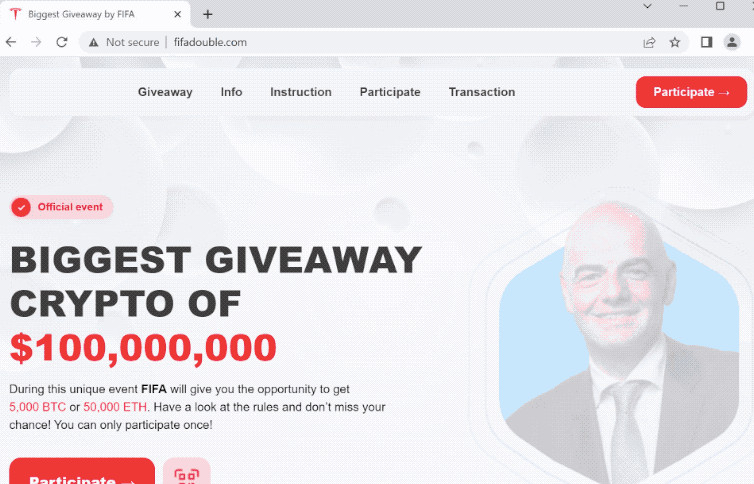 fifa giveaway scam screenshot remove