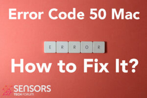 Error Code -50 mac - how to fix it for free