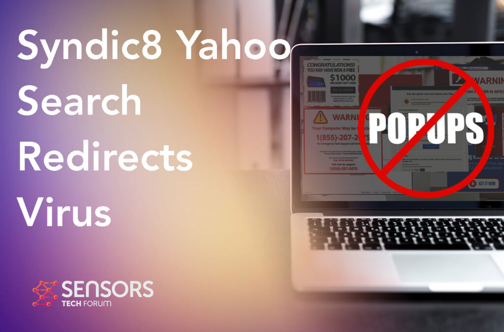 Syndic8 Yahoo Search Virus omleidingen - Verwijdering