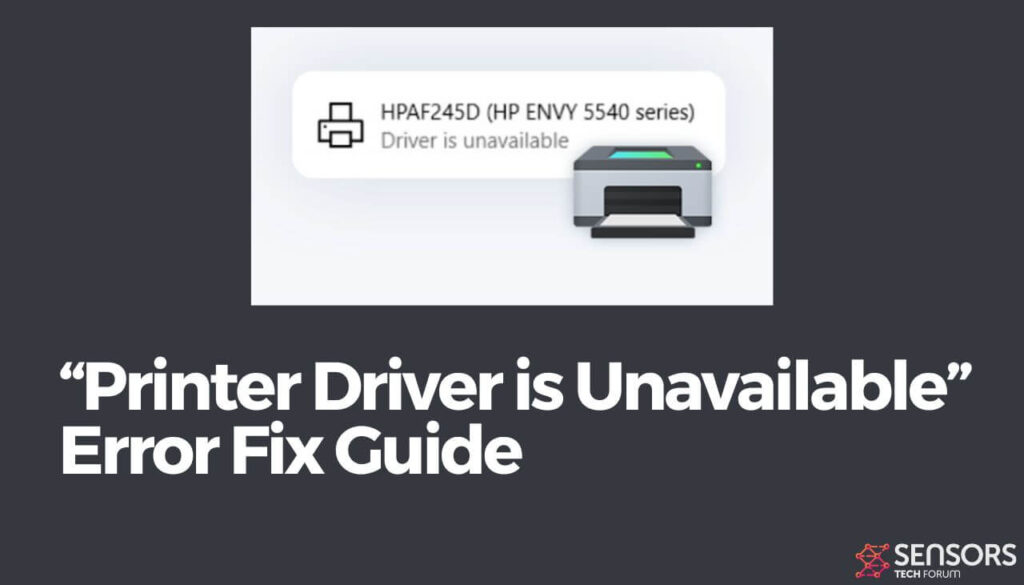 “Printer Driver is Unavailable” Error Fix Guide