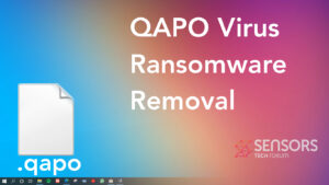 QAPOウイルスランサムウェア [.qapo ファイル] 除去 + 復号化の修正