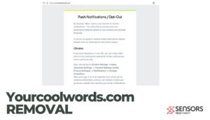 Yourcoolwords.com removal