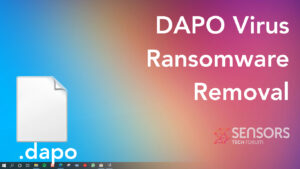 DAPOウイルス [.ダポファイル] ランサムウェア - 削除する + 復号化