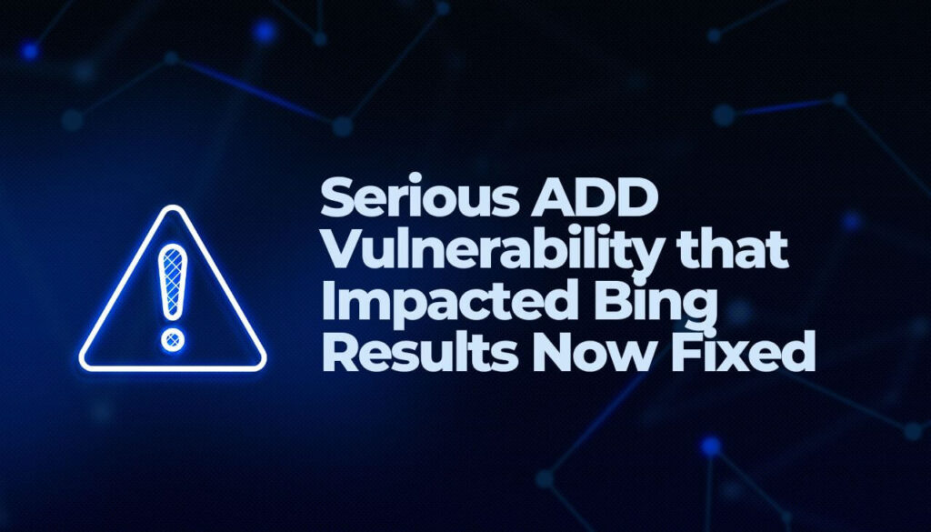 ADD vulnerability fixed