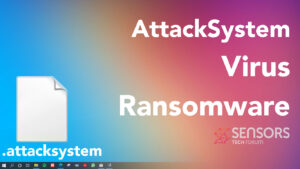 AttackSystem Virus Ransomware Removal + Restore Guide