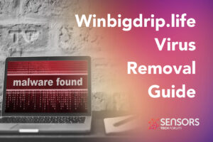 Winbigdrip.life Pop-up Ads Virus Removal