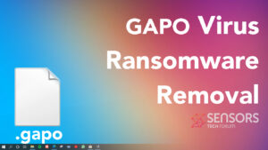 GAPO Virus .gapo Files Ransomware - Remove + Decrypt