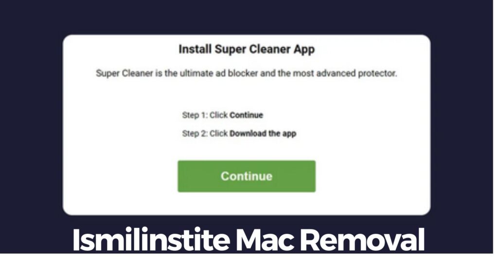 Ismilinstite Mac Virus Removal Guide 
