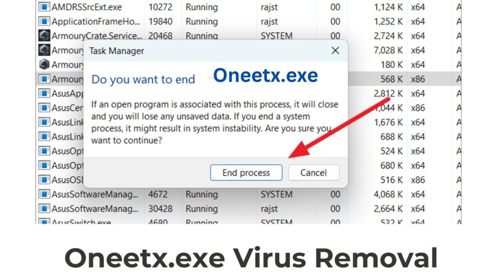 Oneetx.exe Virus Removal Steps Fix