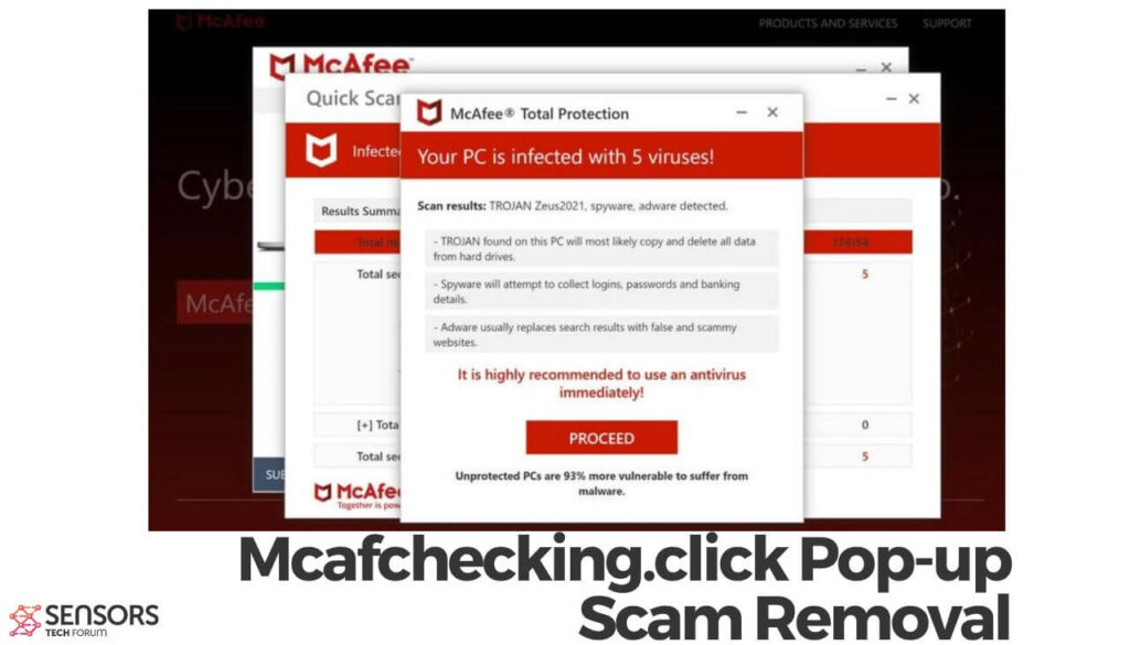 Mcafchecking.click Pop-up Scam Removal