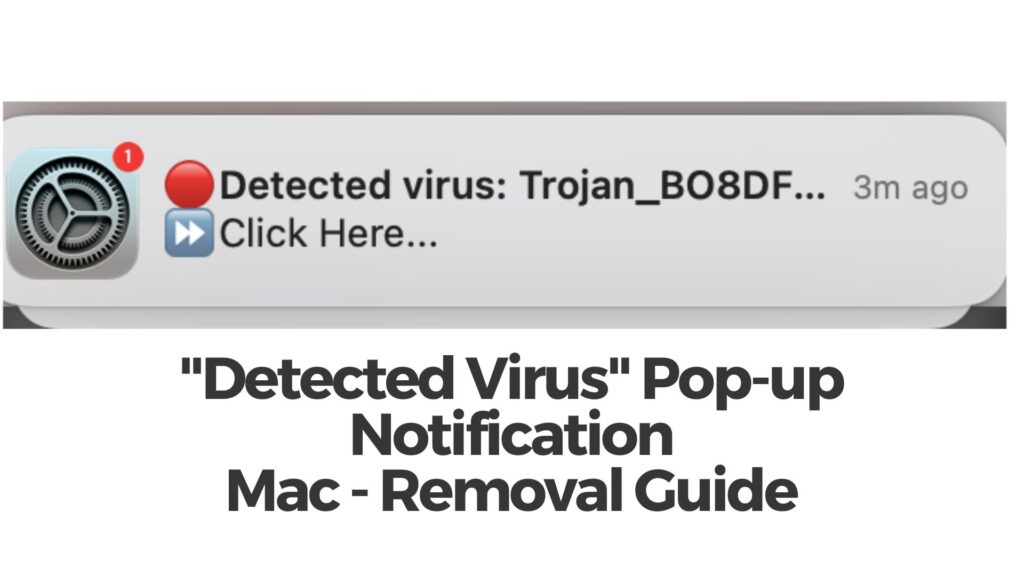 Detected Virus Notification Pop-up Mac - How to Remove It