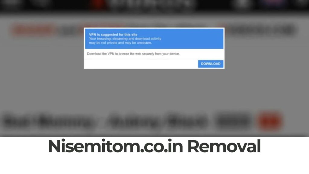Nisemitom.co.in Ads Virus Removal Guide 