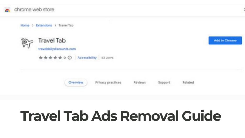 Travel Tab Ads Virus Removal Guide