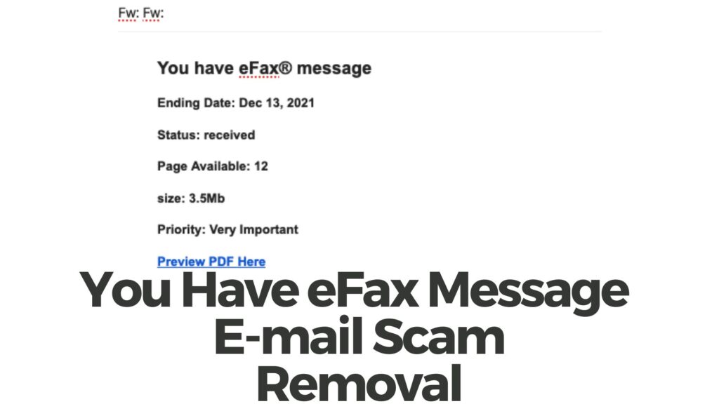 You Have eFax Message Email Scam Fix Removal [5 Min]