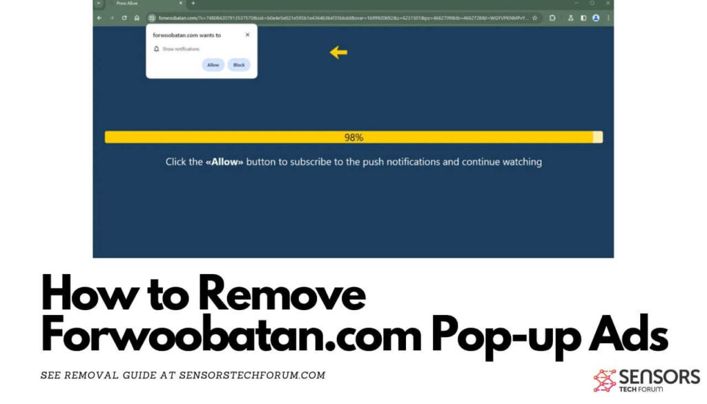 How to Remove Forwoobatan.com Pop-up Ads