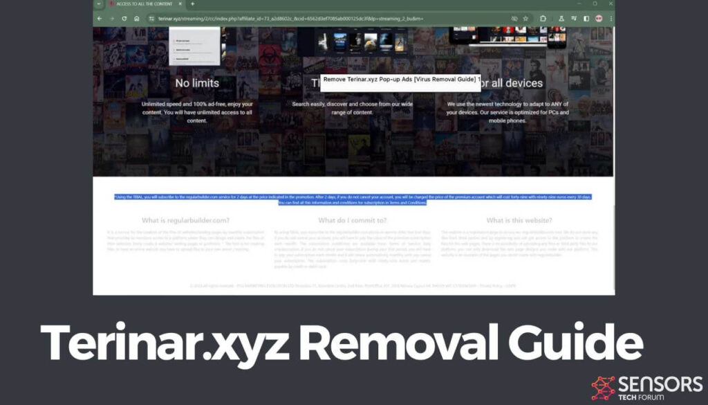Terinar.xyz Removal Guide