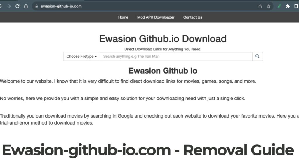 Ewasion-github-io.com - Is It Safe?