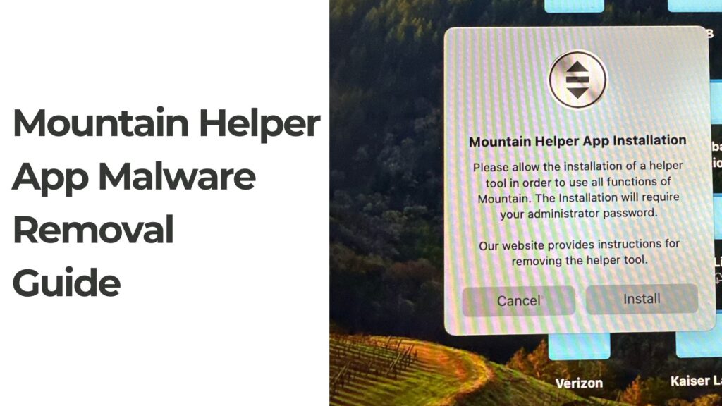 Mountain Helper App Pop-up Mac - Removal Guide
