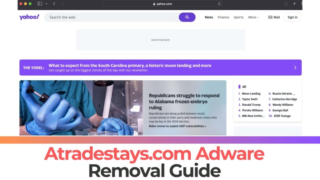 Atradestays.com Pop-up Ads Virus - Removal [Fix]