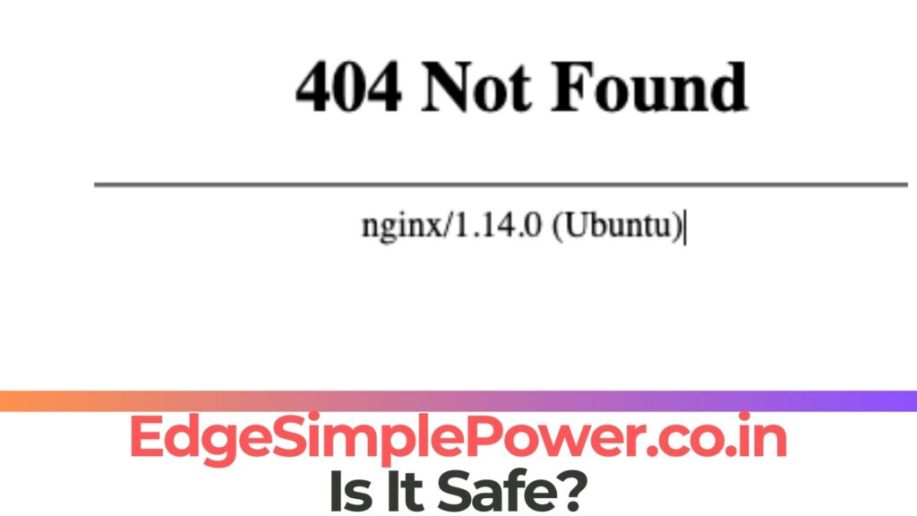 EdgeSimplePower.co.in - Is It Safe? [Scam Check]