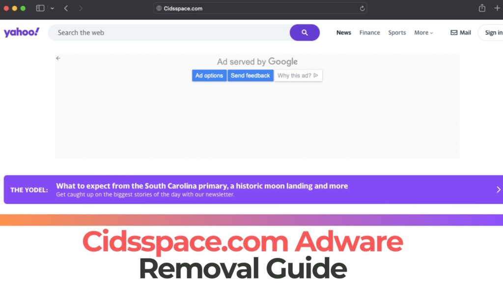 Cidsspace.com Pop-up Ads Virus - Removal [Fix]