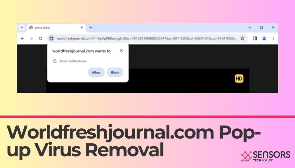 Worldfreshjournal.com Pop-up Virus Removal